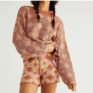 Free People Brown Malibu Pattern
Sweater Set